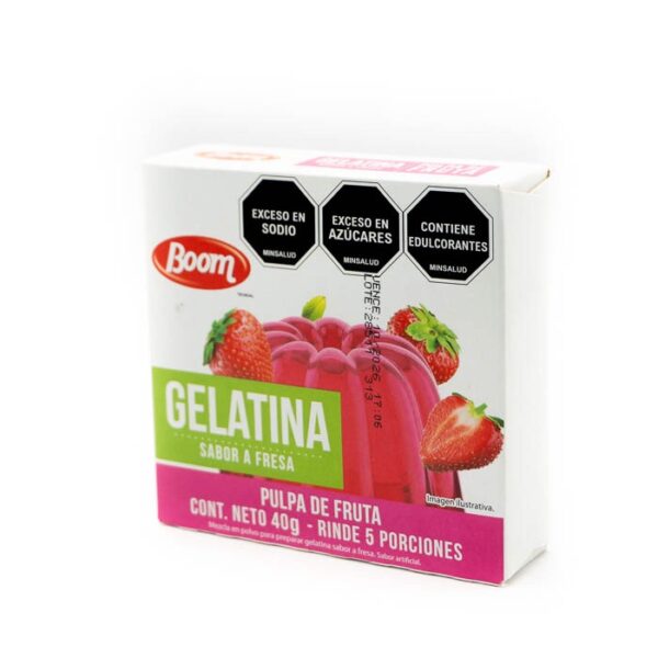 Gelatina de fresa Boom