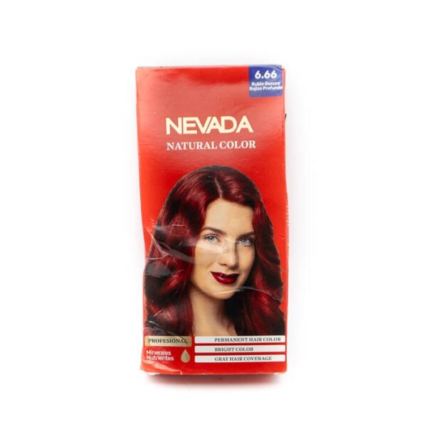 Tinte de pelo rubio oscuro rojizo profundo 6.66 Nevada