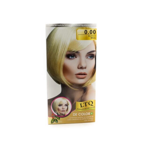 Tinte de pelo color blanco LTQ