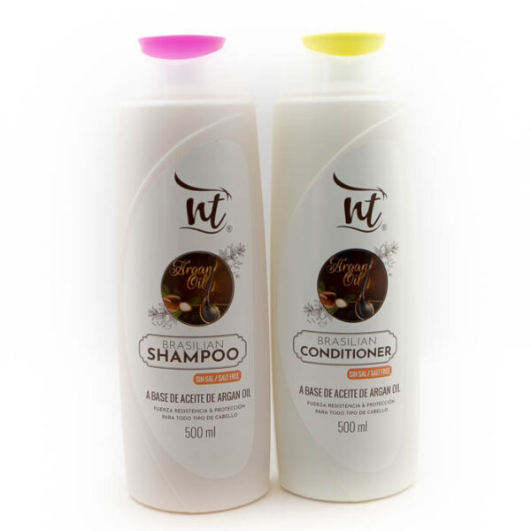 Juego de champú y acondicionador con aceite de argan nt