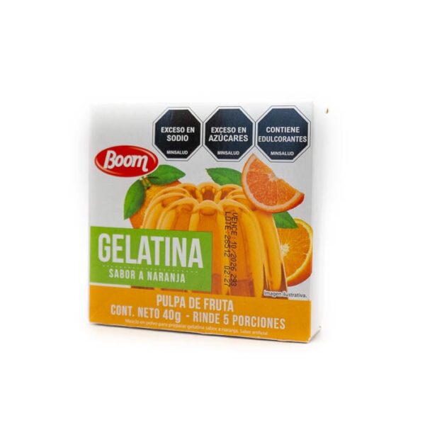 Gelatina de naranja Boom