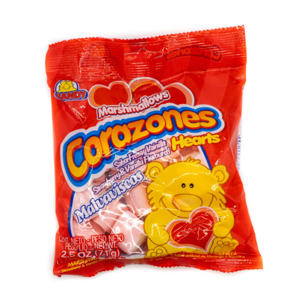 Malvadisco sabor fresa y vainilla Corazones