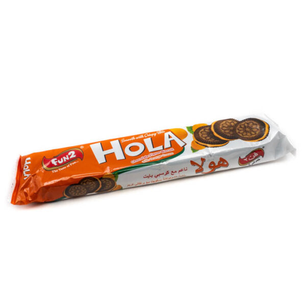 Galletas Hola con crema de naranja Fun2